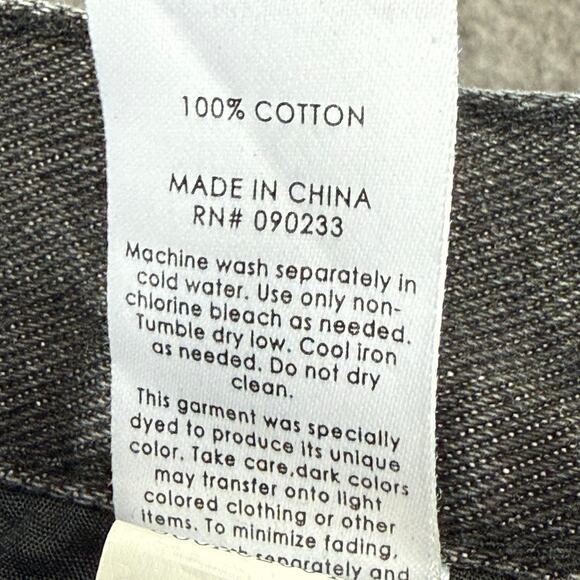 PacSun Jeans Women’s Size 24 (25x27) Black Button Fly Ultra High‎ Rise Slim Worn - Picture 13 of 15